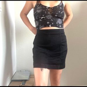 Black cotton skirt